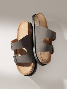 Solecia 男士休闲厚底凉鞋，夏季 - 棕色 - 查看 6