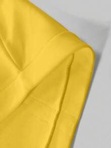 Manfinity Roghcode 男士休闲图案字母印花拉链连帽衫，秋冬 - 黃色 - 查看 5