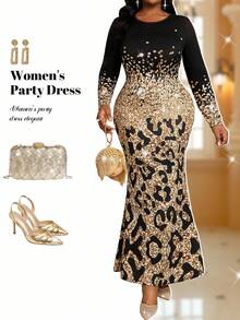 Fleurora Váy hoa nhung cỡ lớn dành cho nữ, thích hợp cho năm mới, ngày lễ tình nhân, lễ tạ ơn, giáng sinh, lễ phục sinh, tiệc tùng - Nhiều màu - Xem 1