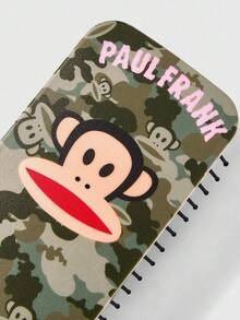 Paul Frank X ROMWE Cartoon Monkey & Camouflage Design Massage Hairbrush With Air Cushion For Scalp Massaging And Hair Styling - Army Green - View 3