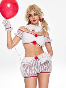ROMWE Avant Deadly Clown Sexy Costume Set