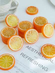 5/10/20 Stück künstliche Plastik Zitronenscheiben für Frühlingshochzeit, Muttertag, Valentinstag Vase für Zuhause, Esszimmer, Schlafzimmer Dekorationen, Fest, Geburtstags Party Accessoires, Outdoor Garten Dekorationen, Künstliche Pflanzen - Farbmischung - Übersicht 5