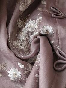 SHEIN LUNE Plus Size Casual Long Sleeve Shirt, Minimalist Style Suitable For Summer Fall Cloth For Women - Multicolor - View 4