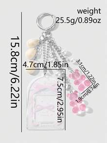 ROMWE Kawaii Móc chìa khóa - Hồng - Xem 14