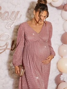 Loomaby Maternity Dresses,Gender Reveal Dress,Maternity Dress, Baby Shower Dress,Pink Maternity Dress Dusty Pink Women Dress Babyshower Dress Maternity Maternity Dress Pink Baby Shower Dress Pink