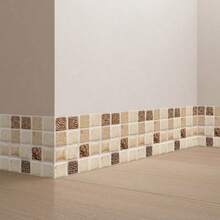 1pc Mosaic Style Decorative Caulk Line Sticker, Home Decor Wall Corner Sticker For Kitchen, Bathroom, Bedroom, Simulated 3D Wall Sticker, 3.9*94.5 Inches Room Decor Kitchen Decor Bathroom Decor Stickers Personalised Stickers