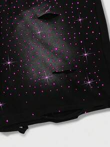 ROMWE MEN Grunge Punk Pantaloni scurți bărbătești cu imprimeu integral, model camuflaj în stil stras, potriviți pentru ținute casual de primăvară/vară