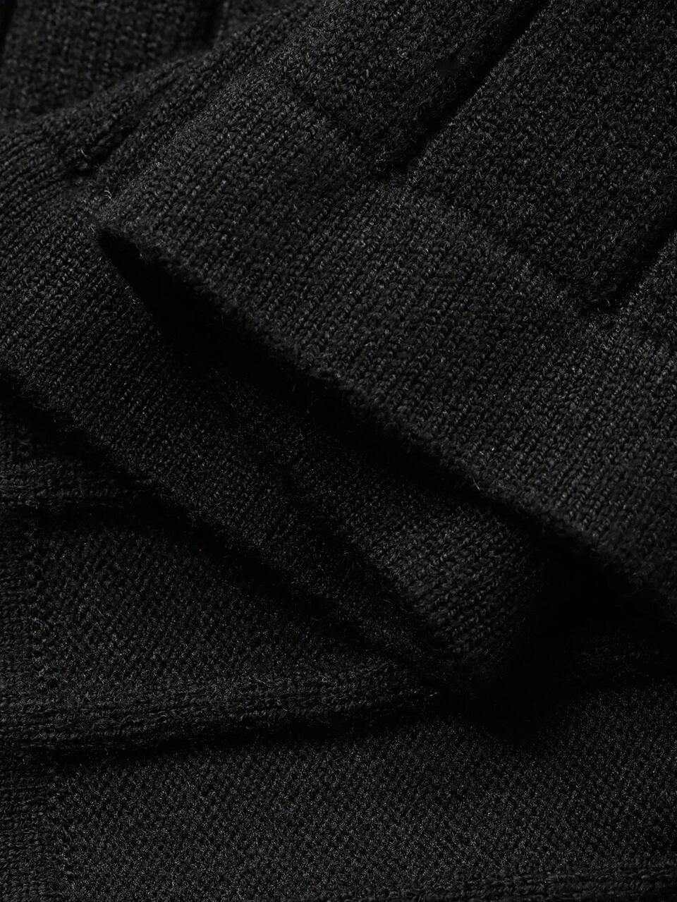 Women's Contrast Color Off Shoulder Tie Bow Fitted Long Elegant Dress, Sexy & Sweet For Autumn/Winter Sweater Dress