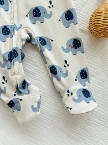 2pcs Newborn Baby Boy Cute Cartoon Knitted Long Sleeve Romper Pajamas Set Fall Winter