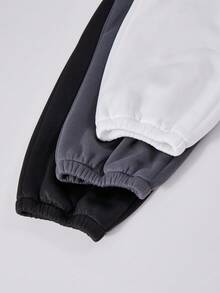 Quần Jogger dệt kim in họa tiết cho bé gái tuổi teen, quần dài đa năng thường ngày thích hợp mặc đi học, đi làm, mặc thể thao vào mùa thu/đông - Nhiều màu - Xem 3