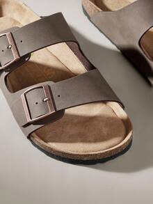 Solecia 拖鞋带休闲时尚舒适日式学生凉鞋 - 銅色 - 查看 5