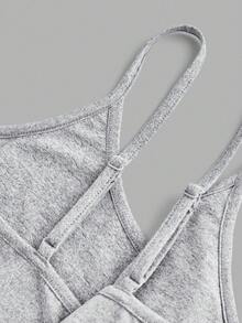 SHEIN EZwear 4件套女士短款休闲吊带背心，适合夏季穿着 - 彩色 - 查看 7