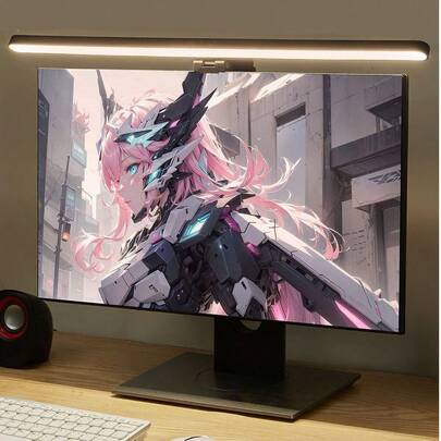 Đèn LED thanh cho màn hình máy tính, hỗ trợ học tập/đọc sách/làm việc, có thể điều chỉnh độ sáng, chiếu sáng ban đêm, đèn treo màn hình bảo vệ mắt.