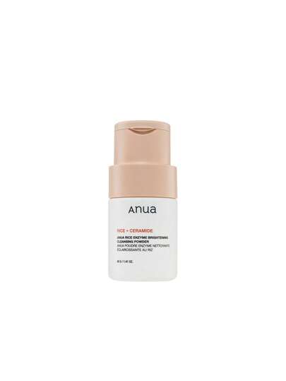 Anua Rice Enzyme Brightening Cleansing Powder 40 G – Ceramide Infused, Gentle Exfoliating Formula For Radiant Skin, Pore Refining, K-Beauty Skincare, Travel Friendly Size, Daily Face Wash For Smooth Complexion