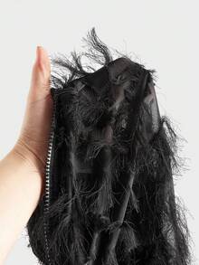 FeverCity Men's Fashion Punk Zipper Jacket, Fall, Winter, Grunge - Black - View 6