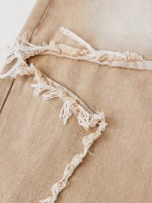 SHEIN Girlism Y2K 少女时尚星形拼接流苏低腰宽松阔腿牛仔裤，毛边斜插口袋，降落伞裤，拼接牛仔裤，宽松裤，阔腿牛仔裤，秋冬宽松牛仔裤