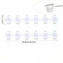 240 de cutii de vopsea goale, 40 de recipiente mini pentru vopsea acrilică cu capace, 6 cutii de vopsea goale conectate 3 ml/0,1 oz, potrivite pentru studenți, cutie cadou rafinată pentru pictură