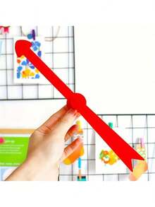 1 Pc Large 12-Inch Suction Cup White Board Pointer - Ideal Choice For Educational Environment And Game Selections,Back To School,Wall Decor, Bedroom Curtains, Fall Decor,Christmas Decorations,Living Room Decor, - Multicolor - View 5