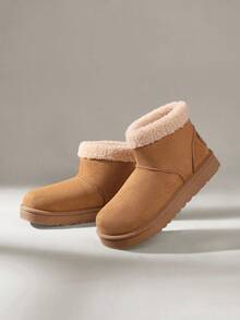 Solecia بوت ثلج كاجوال دافئة للنساء للخارج، خريف/شتاء