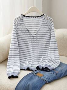 GlowEve Cárdigan largo y elegante casual para mujer - Celeste - Ver 3