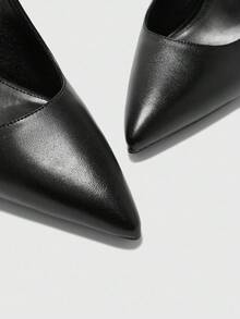 CUCCOO BIZCHIC New Versatile Pointed Toe High Heels For Women - Black - View 7