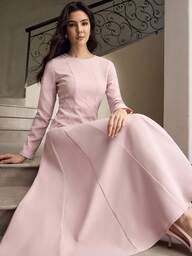 ZEYLAH Elegant & Romantic Women's Mid-Length Dress