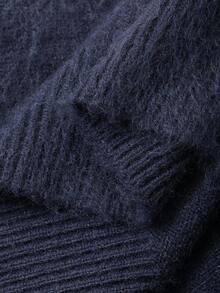 FRIFUL 女士圆领宽松撞色字母格纹蝴蝶结针织毛衣，宽松蓬松质感，秋季款