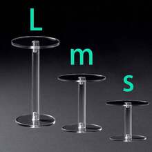 1个/3个装透明亚克力圆形展示架，适用于收藏品、化妆品、香水、珠宝、手表等。 - 彩色 - 查看 8