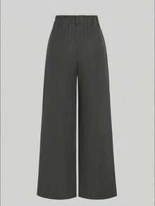 EMERY ROSE Plus Size Pleated Detail Versatile Office Pants