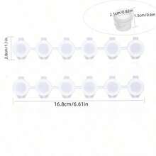 240 de cutii de vopsea goale, 40 de recipiente mini pentru vopsea acrilică cu capace, 6 cutii de vopsea goale conectate 3 ml/0,1 oz, potrivite pentru studenți, cutie cadou rafinată pentru pictură