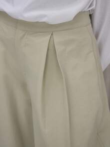 MUSERA 褶裥阔腿灯笼裤套装，优雅可爱性感街头风，适合夜间外出、冬季派对、春夏穿着。 - 杏色 - 查看 6