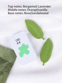 Joivida 2 piezas de rebanadas aromáticas combustibles con aroma a hoja, de estilo japonés de alta gama para aromaterapia en el hogar, pequeñas y exquisitas para viajes y viajes de negocios, desodorante portátil - Multicolor - Ver 3