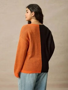 SHEIN Halloween Plus Size Sweaters - Multicolor - View 2