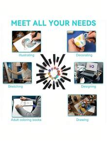 SHEIN 1set Alcohol Based Brush Markers,Dual Tip Art Markers For Artist,Sketching,Coloring,Highlighting,Illustration,Anime Design,Coloring Brush Pen Set,Markers,Anime,Alcohol Markers,Taba Squishy,Feutre,Markers Alcohol Based,Alcohol Markers,Markers,Alcohol Markers Brush,Alcohol Markers,Alcohol Markers Brush,Markers - Nhiều màu - Xem 6