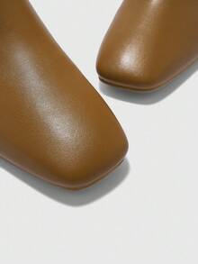 CUCCOO BIZCHIC 女士时尚踝靴，驼色通勤风踝靴，时尚舒适的简约女士踝靴 - 駝色 - 查看 7