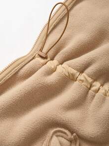 Boho Mama Teddy Fleece Hooded Jacket, Regular Maternity Coat