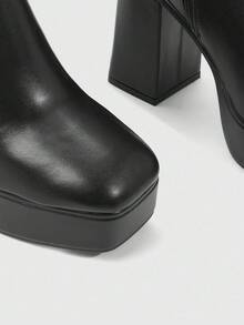 CUCCOO SZL Women's Fashion Daily Travel High Heel Boots Ankle Boots - Black - View 10