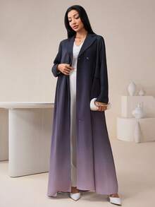 Veilorie Conservative Ombre Abaya Robe For Women - Multicolor - View 4