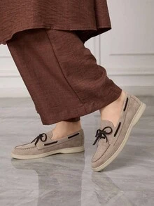 Sleekvia Zapatos planos versátiles y casuales para ir al trabajo - Caqui - Ver 5