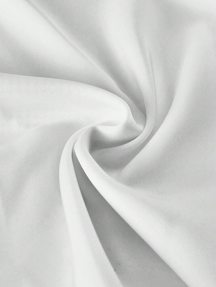 SHEIN EZwear 4 peças/Conjunto Camiseta Feminina Ajustada de Manga Curta com Gola Redonda e Cor Sólida, Adequada para o Verão - Multicolorido - Visão 3