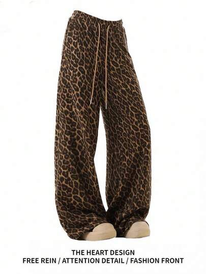EMERY ROSE New Arrival Leopard Print Casual Women Sweatpants