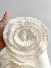 Elenzga Plus Size Women's V-Neck Button Handmade Floral Casual Open Cardigan Sweater, Autumn/Winter Fall