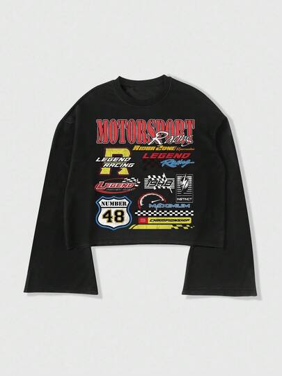 Street Life Printed Loose Fit Crew Neck Short Sleeve T-Shirt For Men