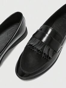 CUCCOO BIZCHIC 女士休闲一脚蹬平底运动鞋 - 黑色 - 查看 9