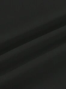 Manfinity Dauomo Chaqueta casual personalizada con estampado para hombres, sudadera holgada con patrón artístico, adecuada para uso diario, otoño - Negro - Ver 3