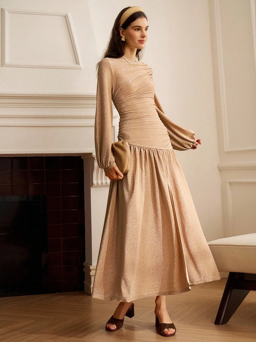 SHEIN Clasi Elegantes Partykleid mit Glitzer für Damen