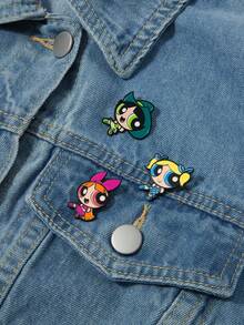 THE POWERPUFF GIRLS X SHEIN Women's Brooch - Multicolor - View 2