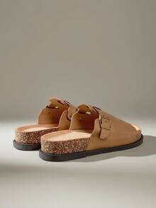 Solecia 男士扣环设计休闲凉鞋 - 卡其色 - 查看 4