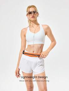 GLOWMODE Break A Sweat Quick-Dry Lightweight Adjustable Belt Reflective Running Belt Bag - Orange - View 2