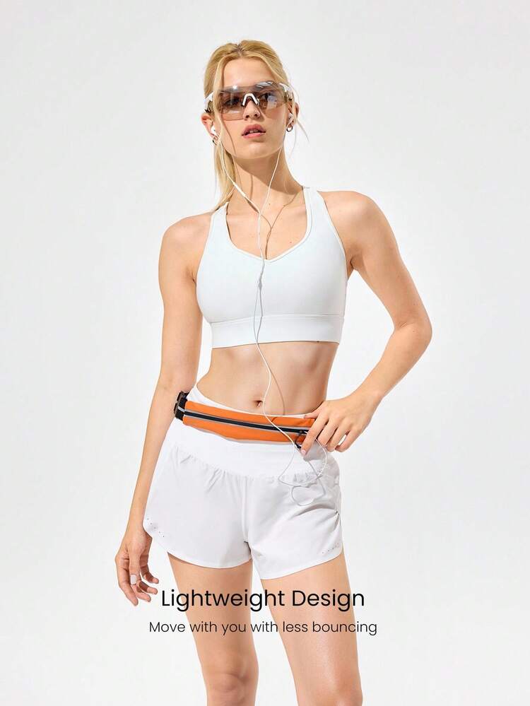 Break A Sweat Quick-Dry Lightweight Adjustable Belt Reflective Running Belt Bag